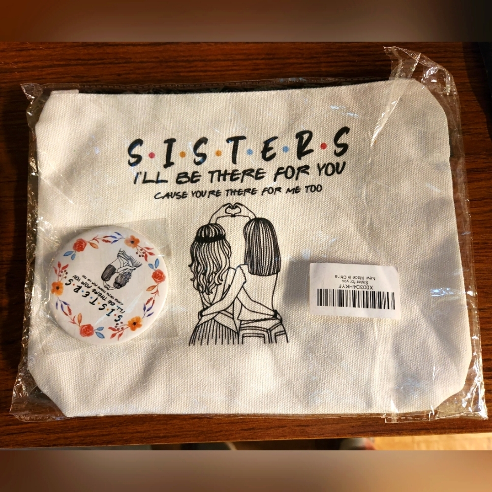 Sisters I'll Be There for You Makeup Bag